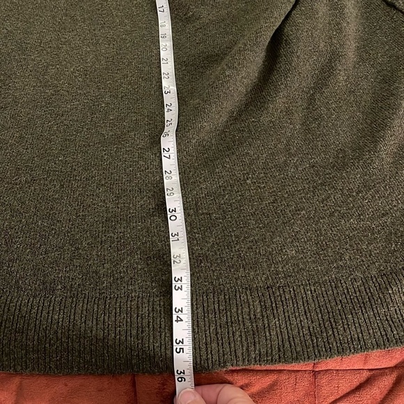 Lane Bryant Shawl neck cable knit open front cardigan women’s 26/28 dark green‎ - Picture 9 of 14